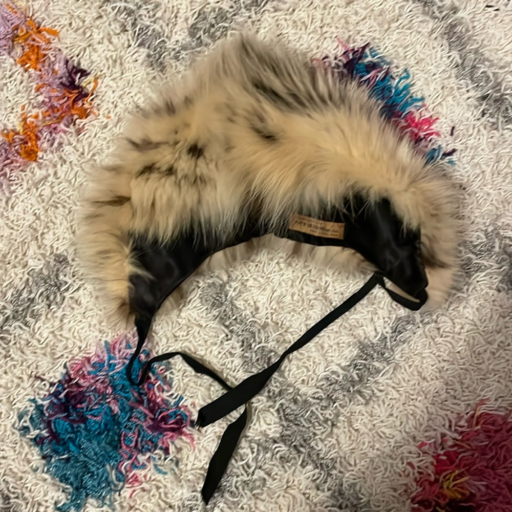 Halper Brothers fur hat with tie